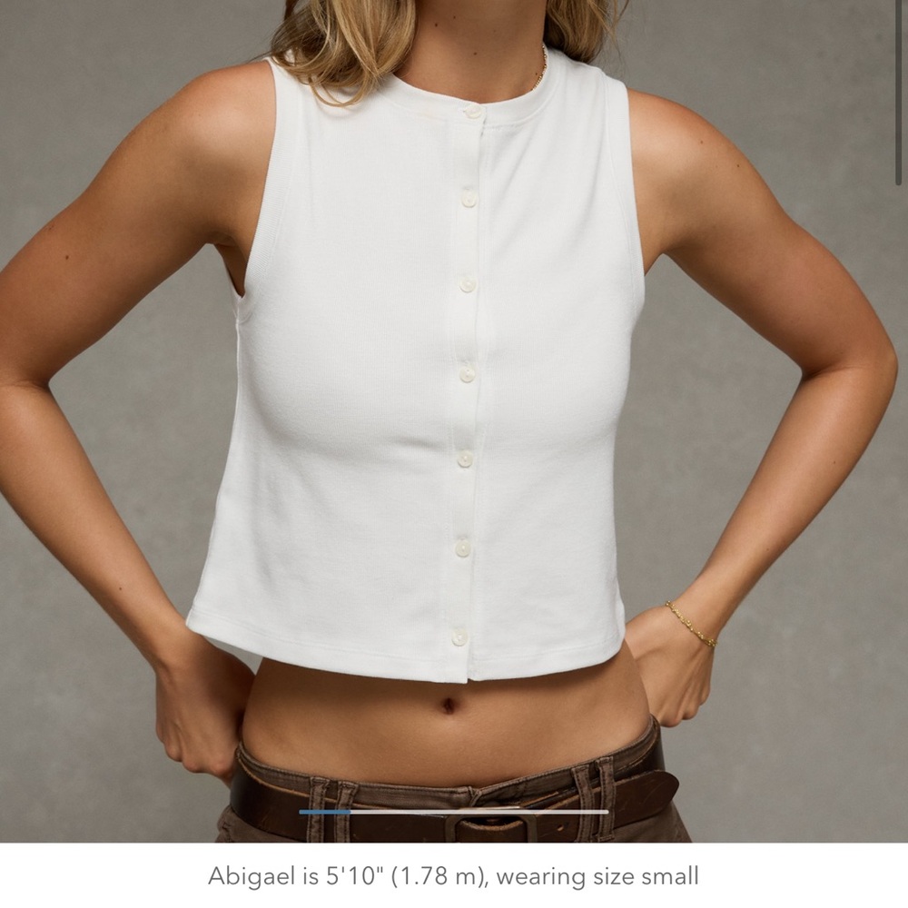 AE Button-Up Tank Top